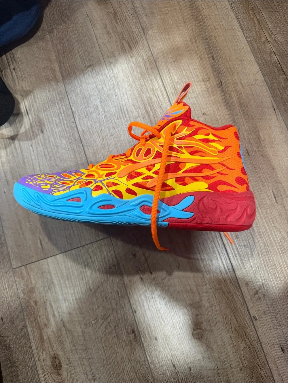 Puma Kids Orange, Purple & Red Graphic Sneakers